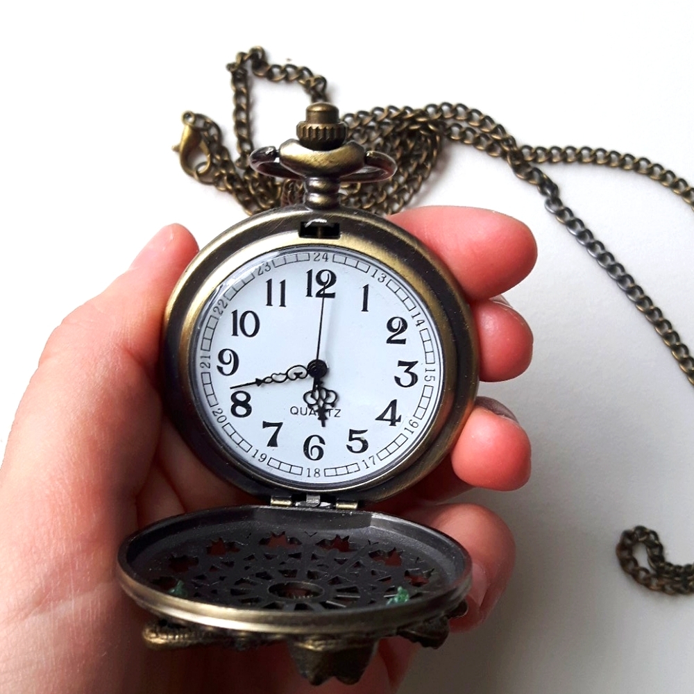 Vintage!!! Pocket Watch Necklace